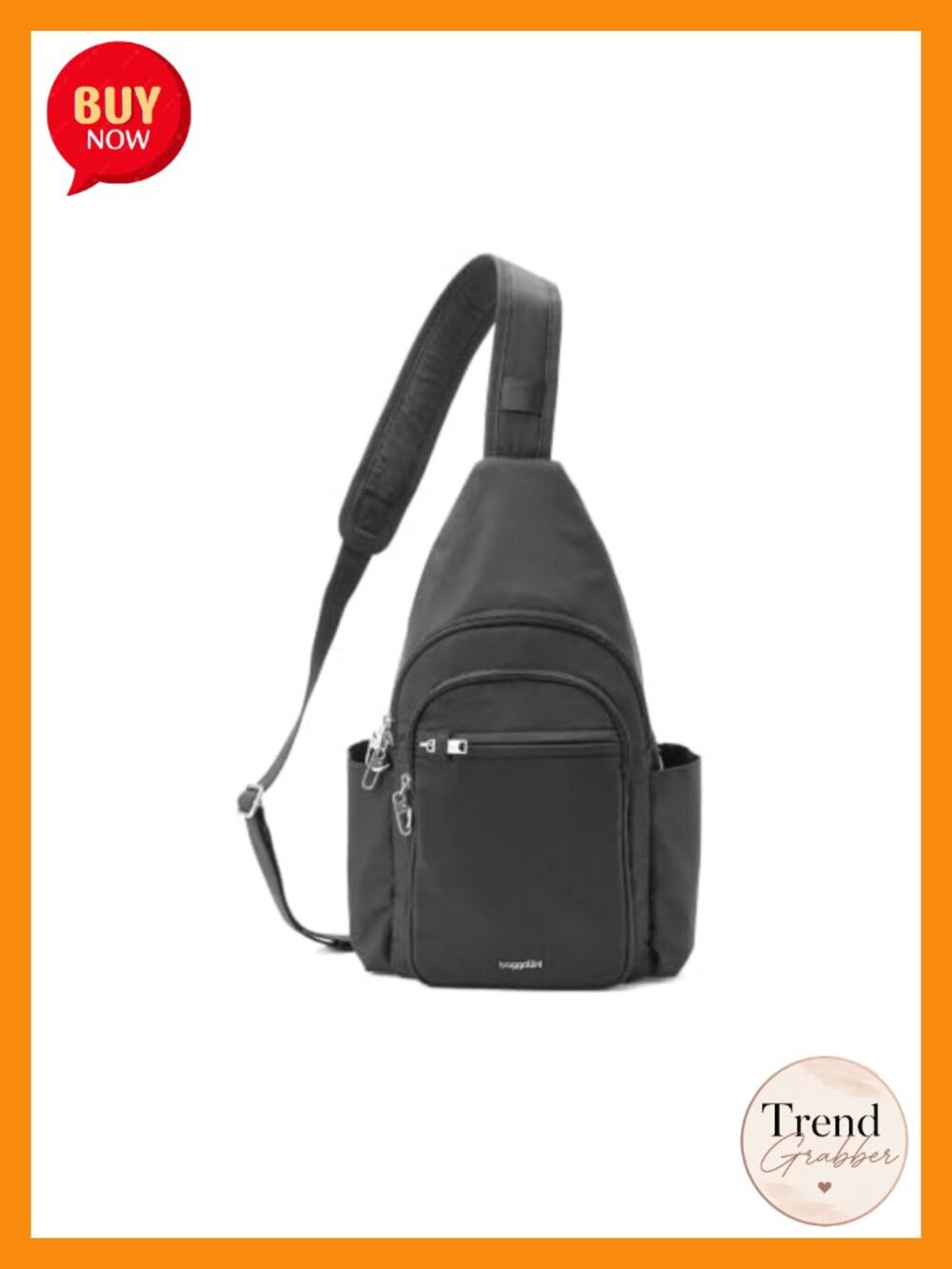 Anti-Theft Large Daytripper Sling RFID Nylon Travel Bag